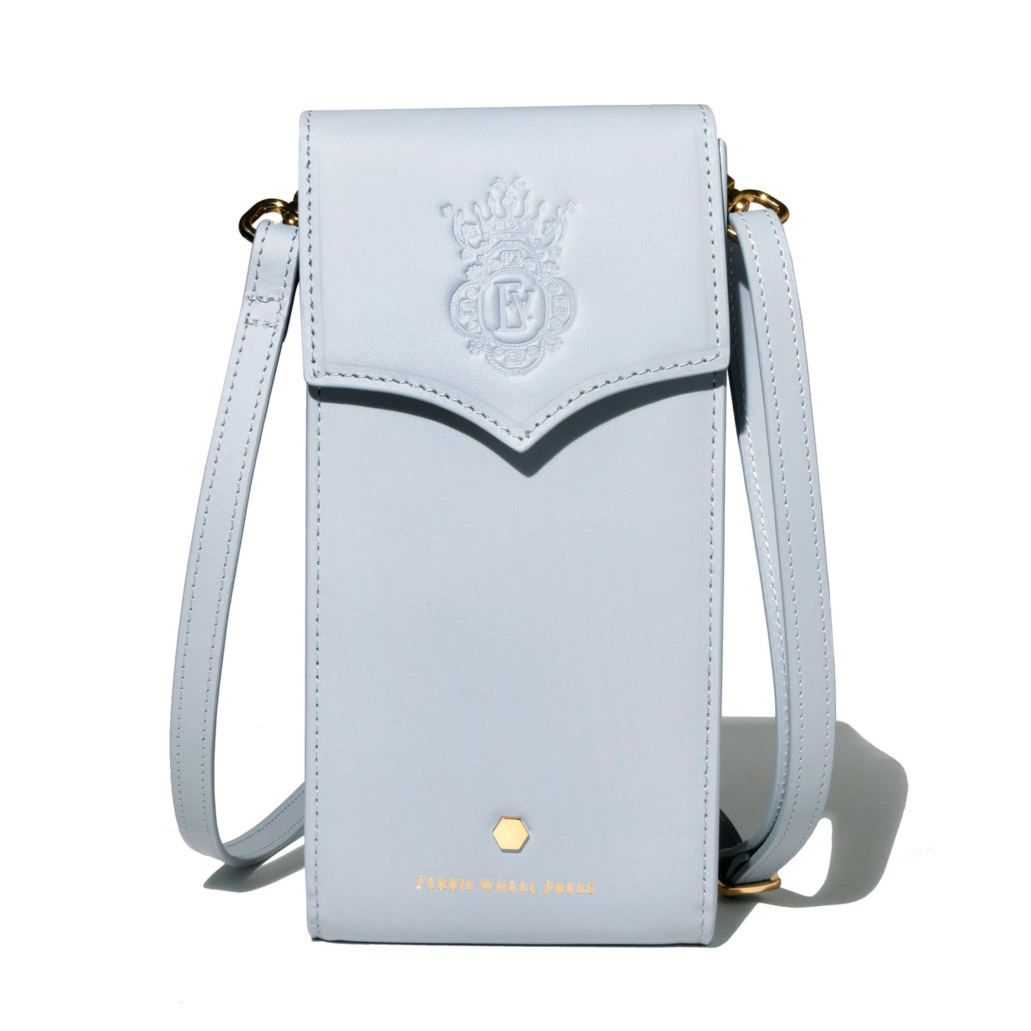 Ferris Wheel Press Leather Stationery Collection The Pendant Purse - Light Blue
