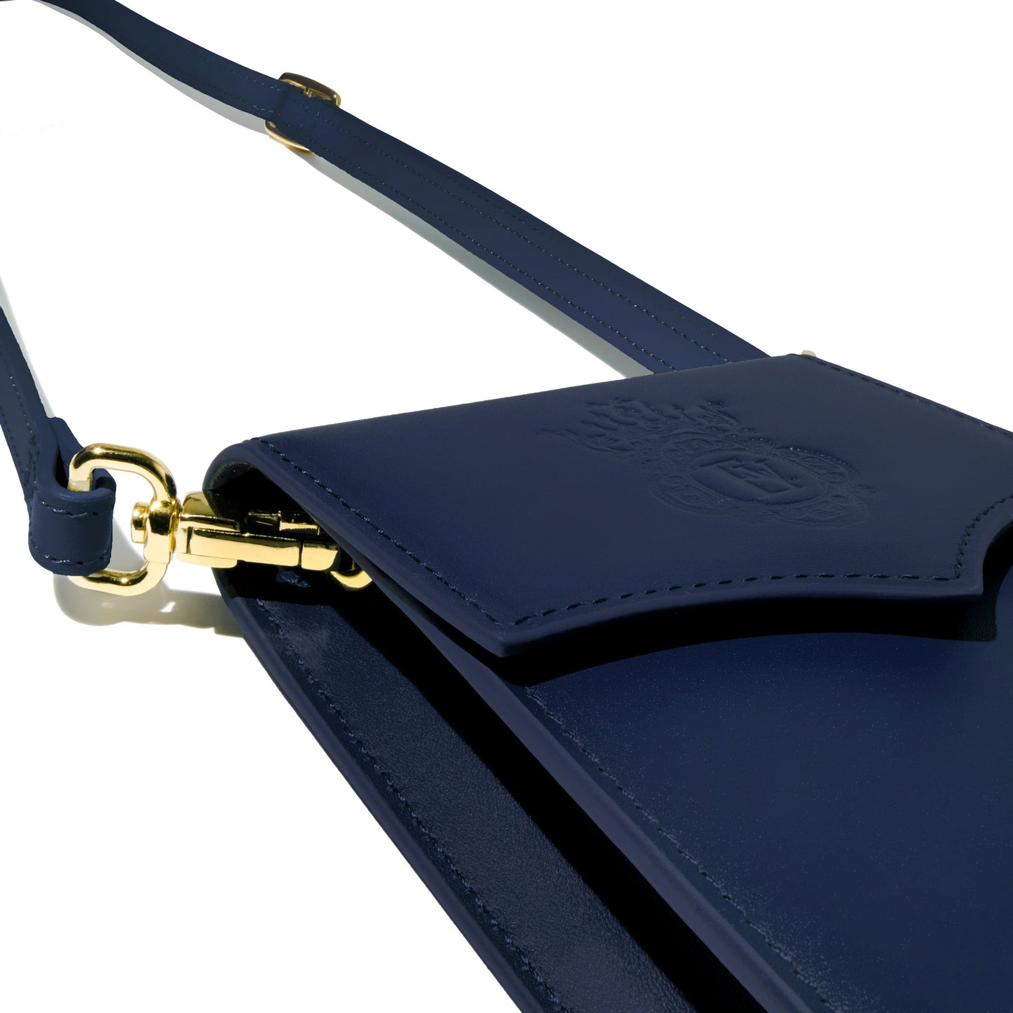 Ferris Wheel Press Leather Stationery Collection The Pendant Purse - Navy