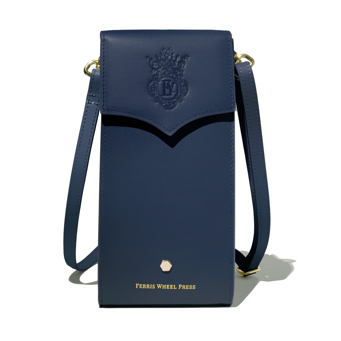 Ferris Wheel Press Leather Stationery Collection The Pendant Purse - Navy