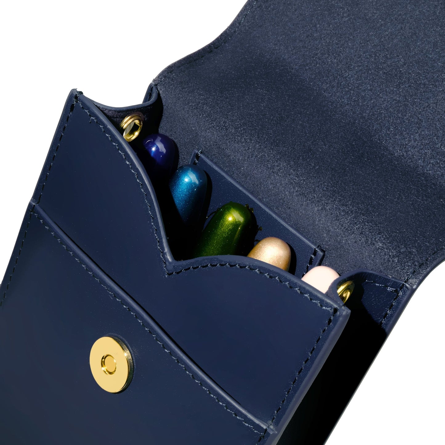 Ferris Wheel Press Leather Stationery Collection The Pendant Purse - Navy