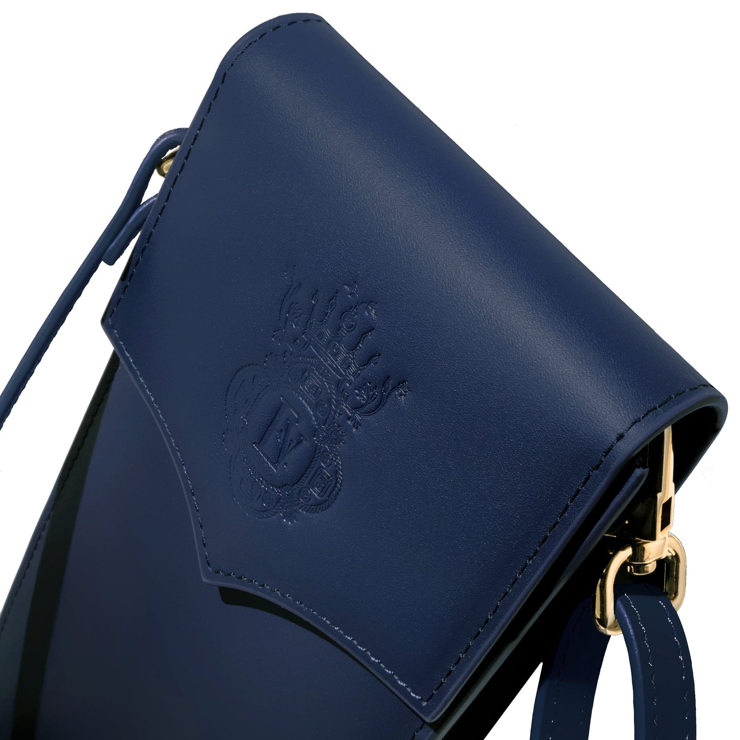 Ferris Wheel Press Leather Stationery Collection The Pendant Purse - Navy