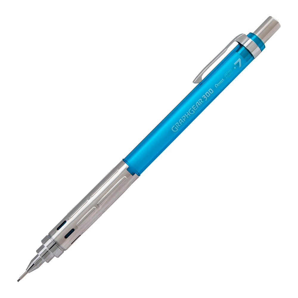 Pentel GraphGear 300 Premium Mechanical Pencil - .7mm Sky Blue