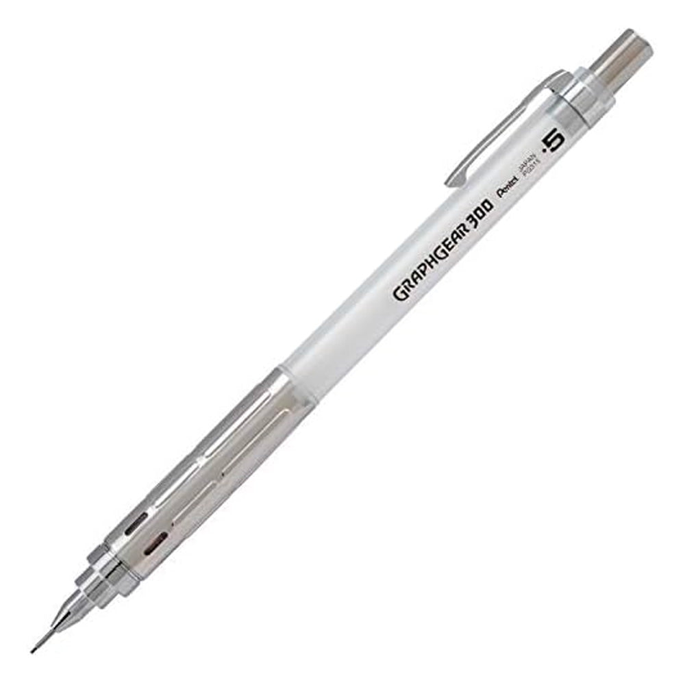 Pentel GraphGear 300 Premium Mechanical Pencil - .5mm White