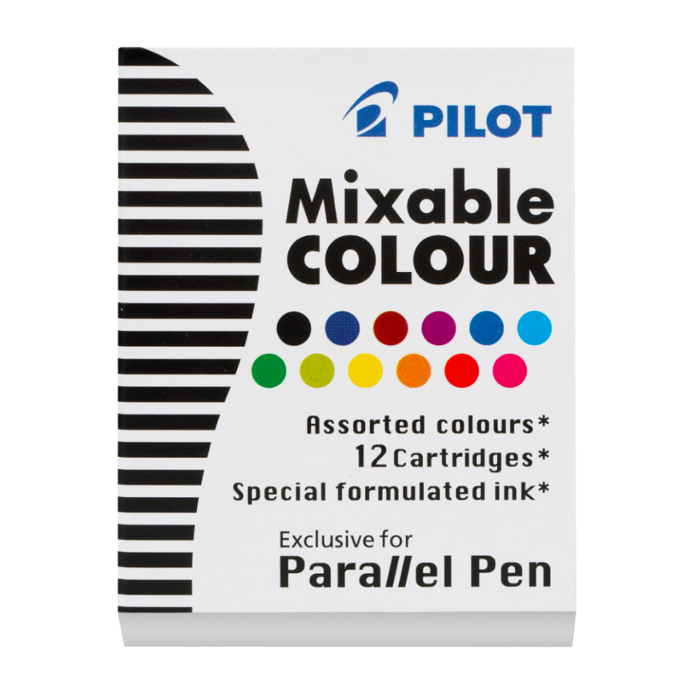 Pilot Parallel Pen Ink Cartridges (To be used with Parallel Pens Only) - Assorted
