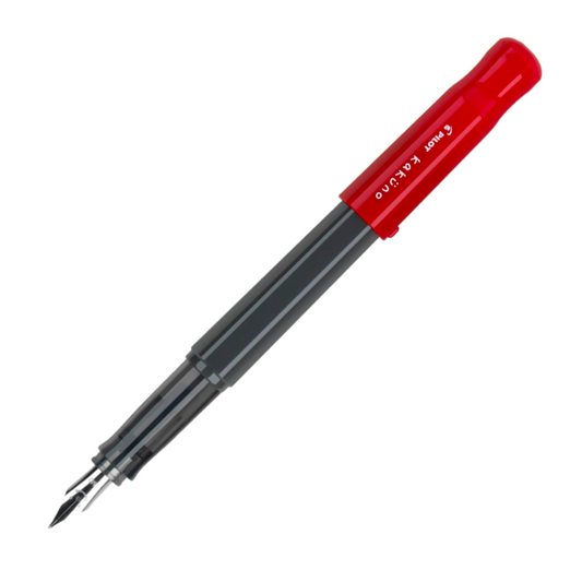 Pilot Kaküno Fountain Pen - Red and Grey (Medium)