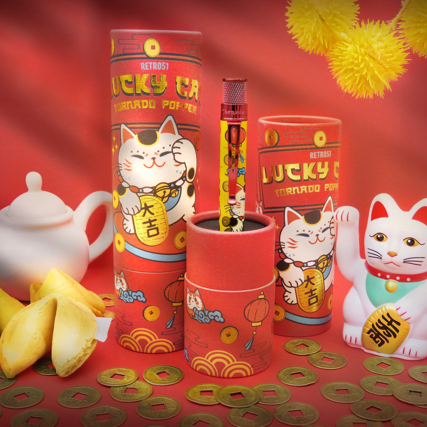 Retro 51 Collection Tornado Popper Rollerball - Lucky Cat - Sealed