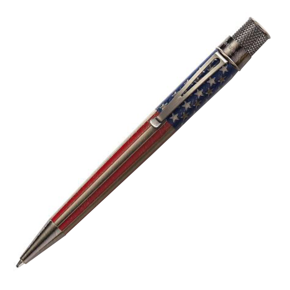 Retro 51 Collection Tornado Rollerball - Old Glory (Fahrney's Exclusive) #002 Open Tube