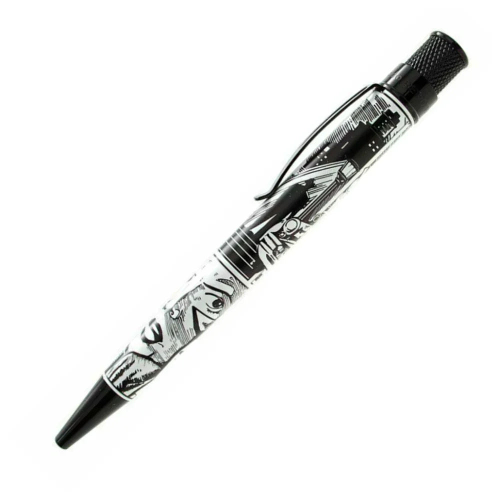 Retro 1951 Collection Tornado Rollerball - Kirk Montgomery B&W (Vaness Pens Exclusive) - Open Tube