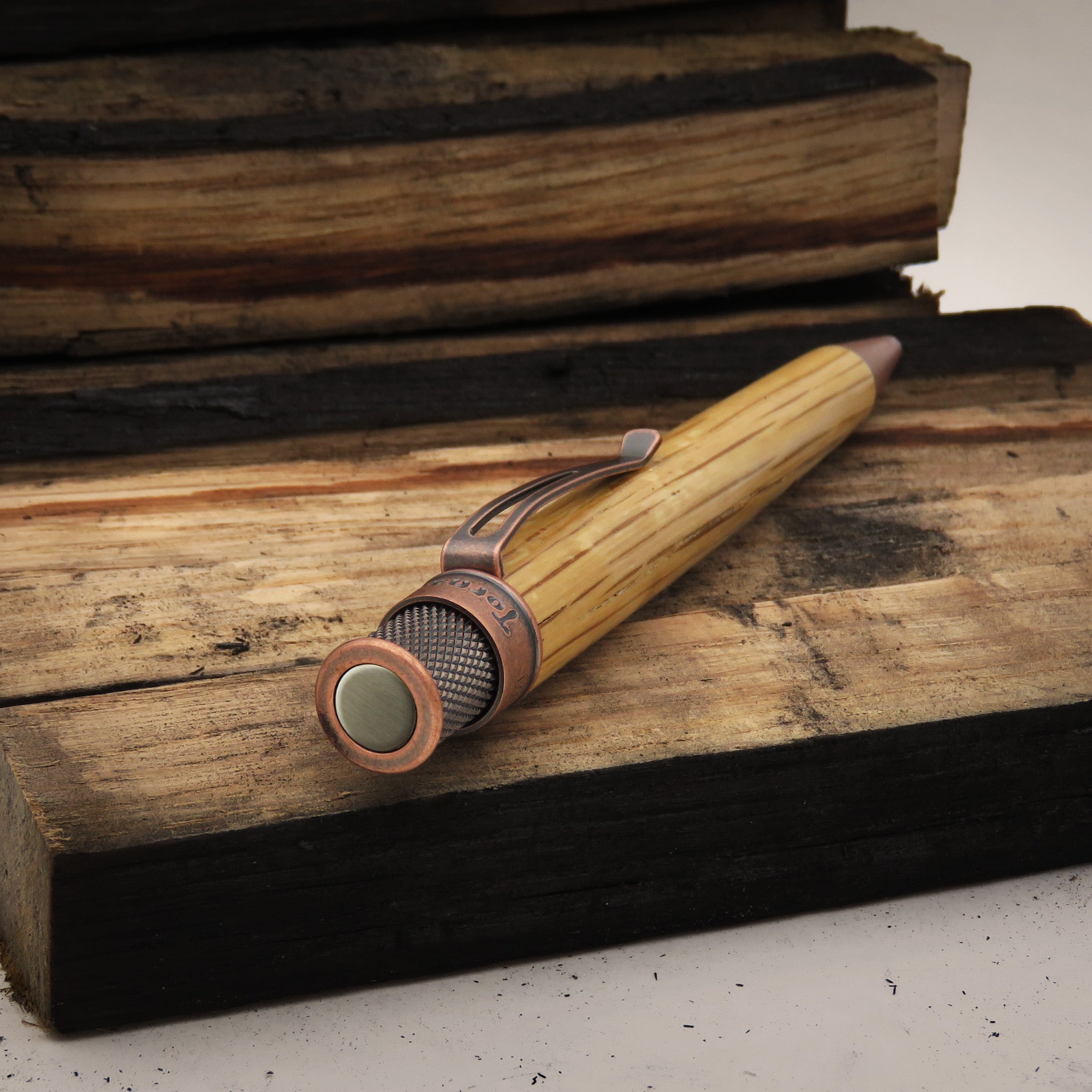 Retro 51 Tornado Rollerball - Bourbon Barrel (Woodworks
