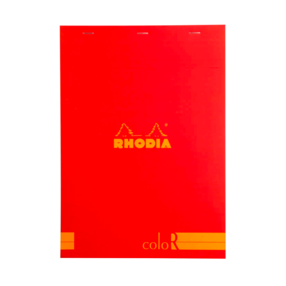 Rhodia #18 ColorR Top Staplebound Lined Notepad (8X11) -  Poppy (Discontinued)