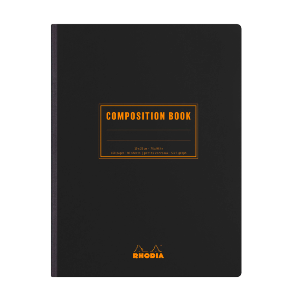 Rhodia Composition Lined with Margin Notebook (B5) - Black