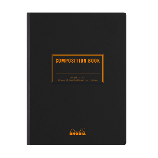 Rhodia Composition Lined with Margin Notebook (B5) - Black