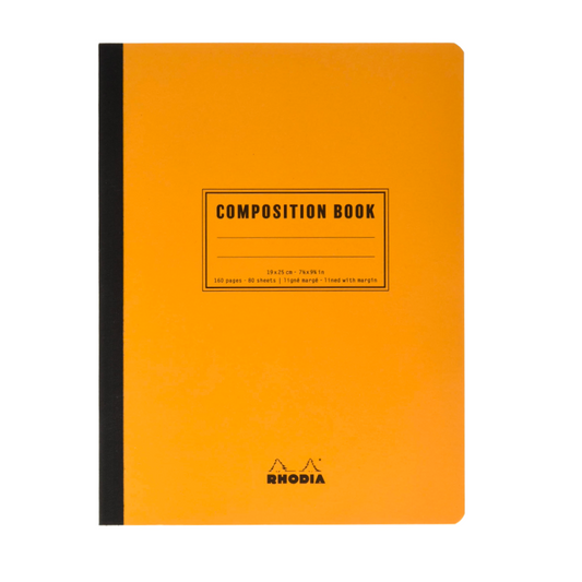 Rhodia Composition Lined with Margin Notebook (B5) - Orange