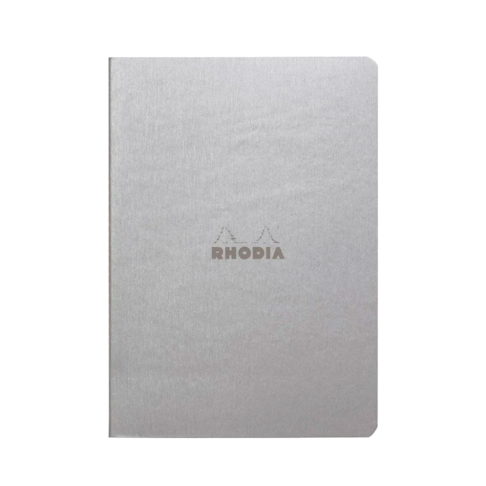 Rhodia A5 Dot Grid Sewn Spine Notebook - Silver