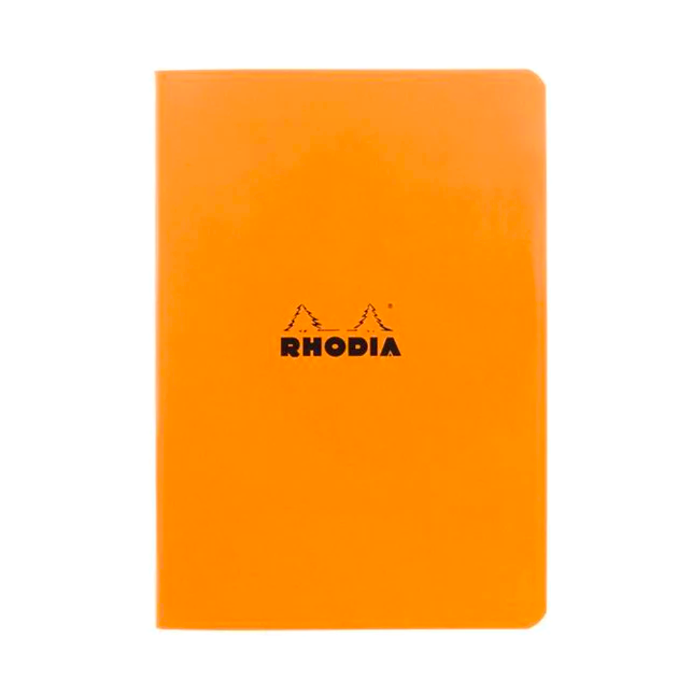 Rhodia Side Staplebound A5 Lined Notebook - Orange