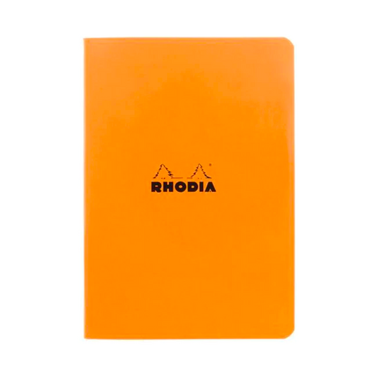 Rhodia Side Staplebound A5 Lined Notebook - Orange