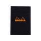 Rhodia #13 Top Staplebound Graph A6 Notepad - Black