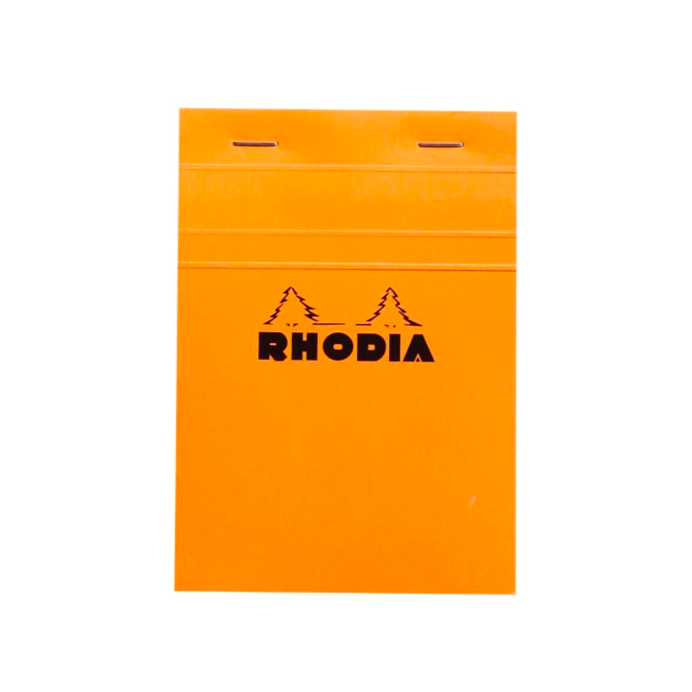 Rhodia #13 Top Staplebound Graph A6 Notepad - Orange