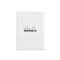 Rhodia #16 Top Staplebound Lined with Margin A5 Notepad - Ice White