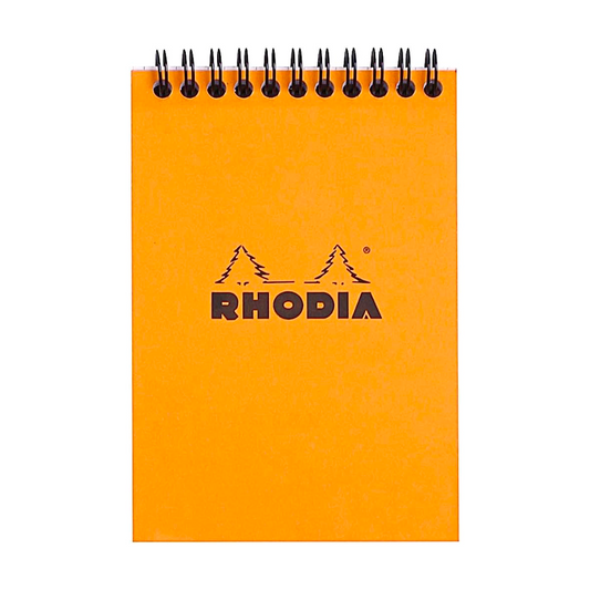 Rhodia #16 Top Wirebound Lined A5 Notepad - Orange