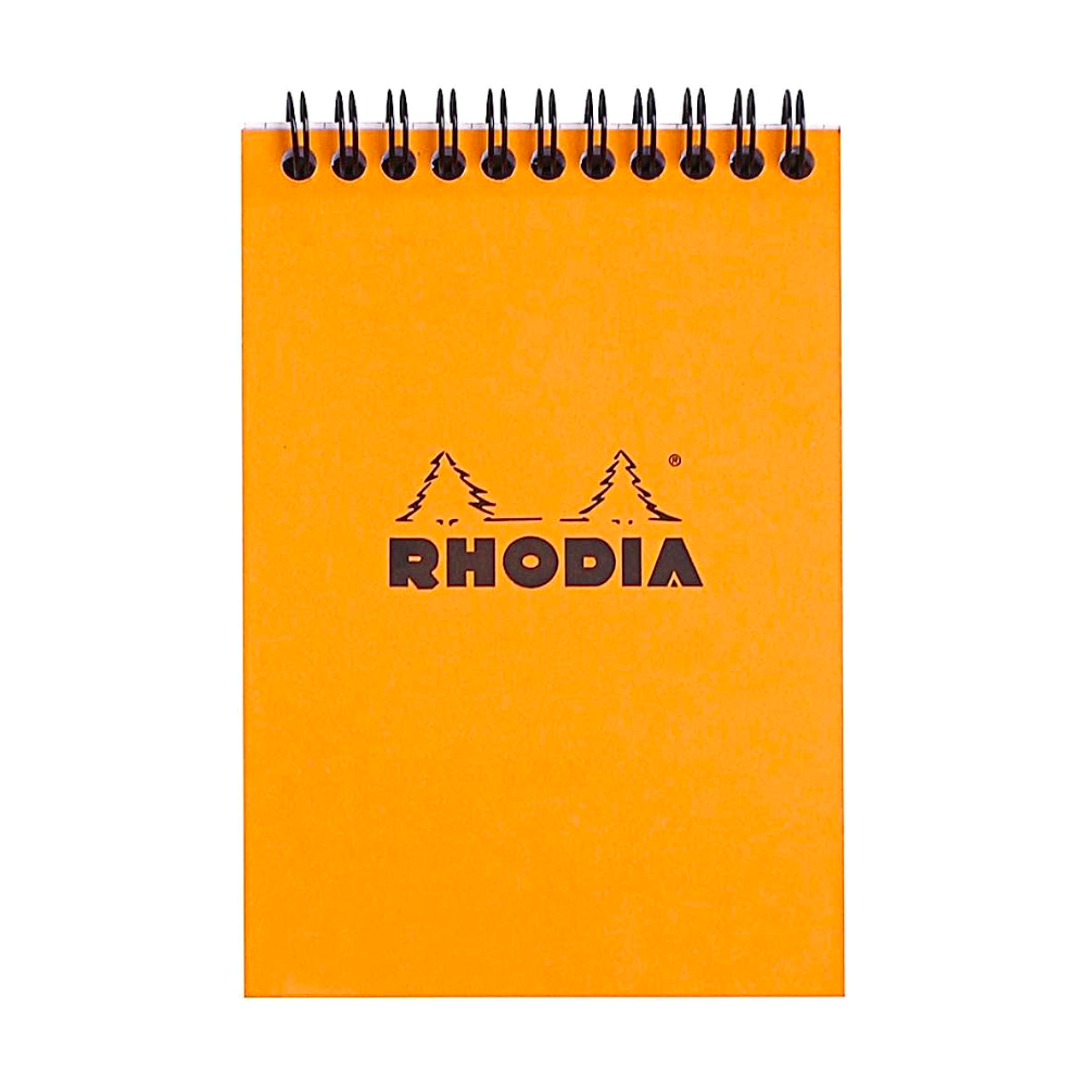 Rhodia #16 Top Wirebound Lined A5 Notepad - Orange