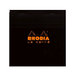 Rhodia #148 Le Carre Square Top Staplebound Graph Notepad (5 3/4 X 5 3/4) - Black