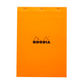 Rhodia #18 Top Staplebound A4 Blank Notepad - Orange