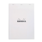 Rhodia #18 Top Staplebound A4 Lined with Margin Notepad - Ice White