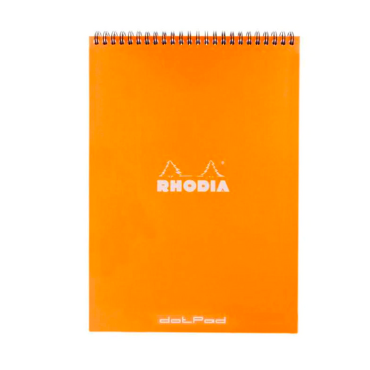 Rhodia #18 Top Wirebound Dot Grid A4 Notepad - Orange