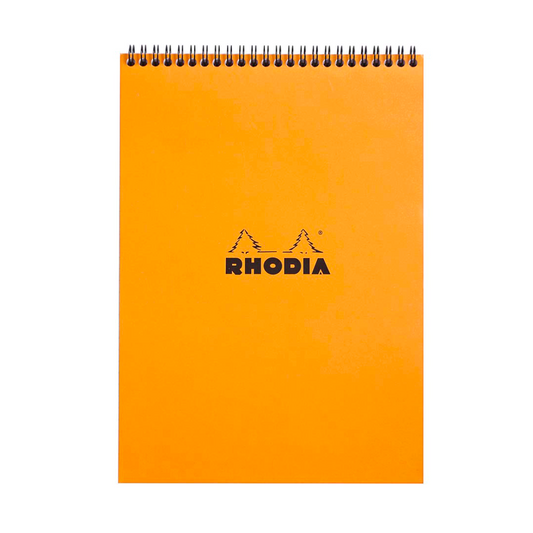 Rhodia #18 Top Wirebound Lined A4 Notepad - Orange