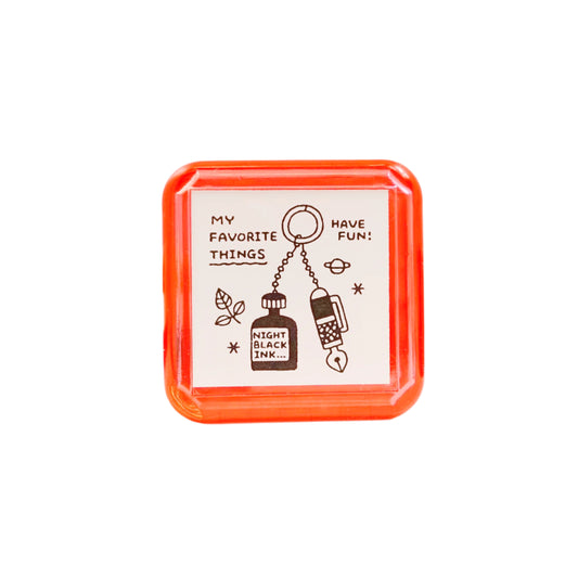 Eric Small Things x Sanby Pre-Inked Stamp - Key Ring