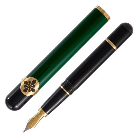 Diplomat XO Triple 5 Fountain Pen - Racing Green with Gold Trim (Limited Edition)