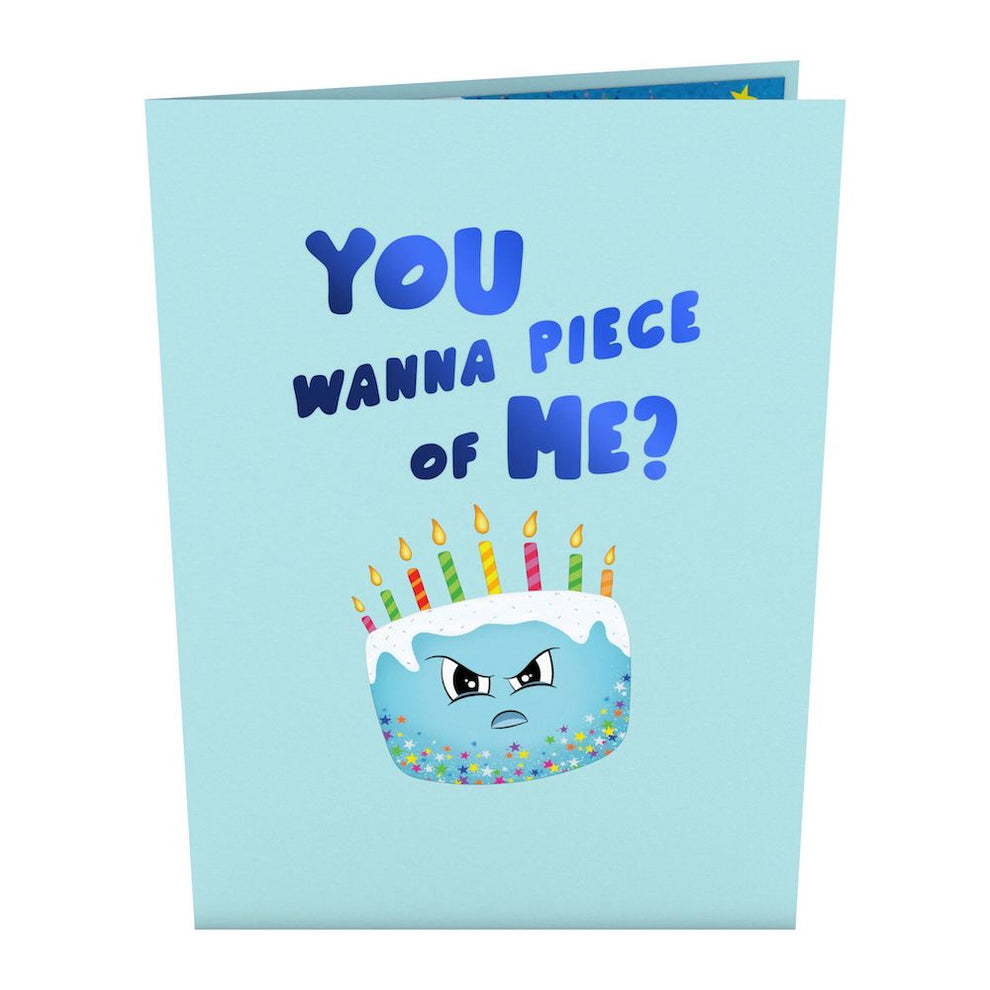 Lovepop Pop-Up Card - Whimsical Birthday Cake Slice