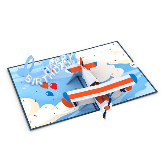 Lovepop Pop-Up Card - Happy Birthday Plane