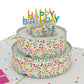 Lovepop Pop-Card - Sprinkles Birthday Cake