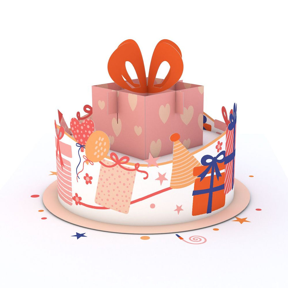 Lovepop Paperpop - Happy Birthday Gift Cake