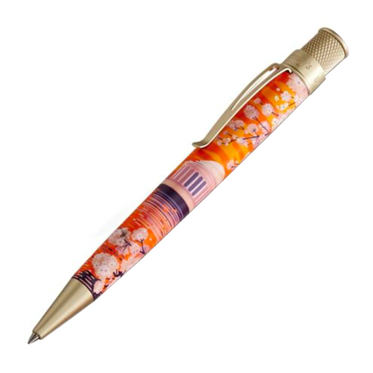 Retro 51 Collection Tornado Rollerball - Cherry Blossom 2021 (Fahrney's Exclusive) - Open Tube