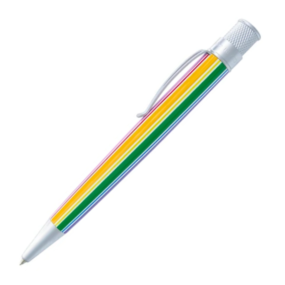 Retro 51 Collection Tornado Rollerball - Sweet Stripes - Freckles Exclusive Open Tube