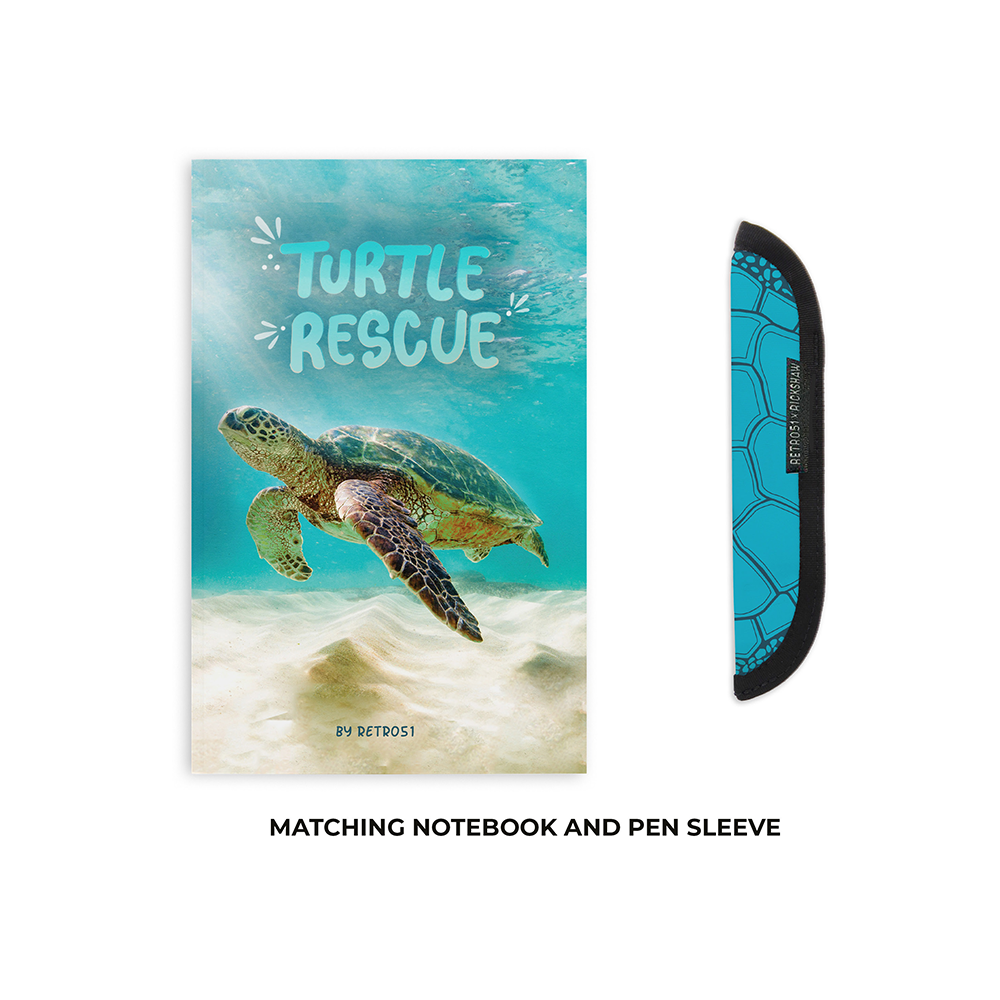 Rickshaw Bagworks 1-Pen Sleeve - Sea Turtle (Retro 51 Design)