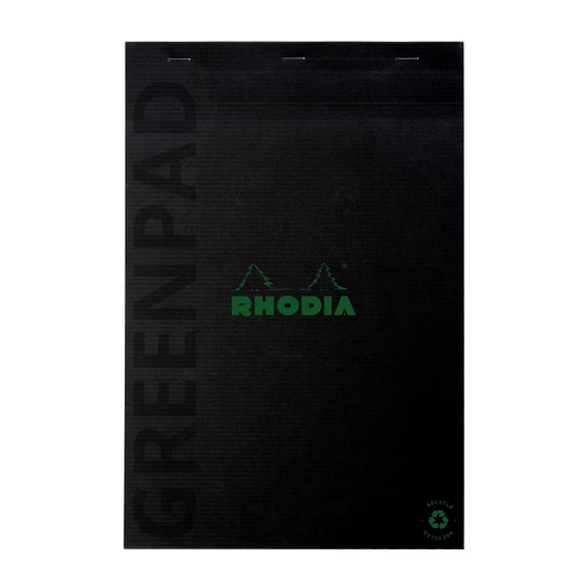 Rhodia #18 Top Staplebound A4 Lined with Margin Notepad - Greenpad