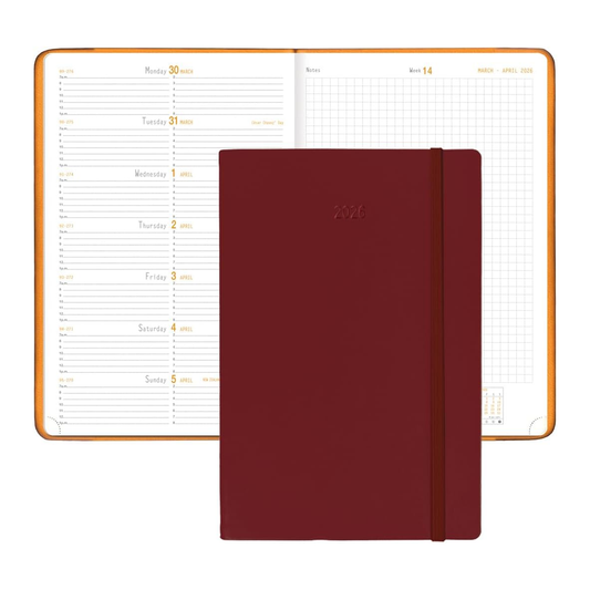 Rhodia 2026 Webplanner Weekly Planner - Burgundy