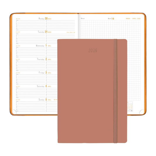 Rhodia 2026 Webplanner Weekly Planner - Rosewood
