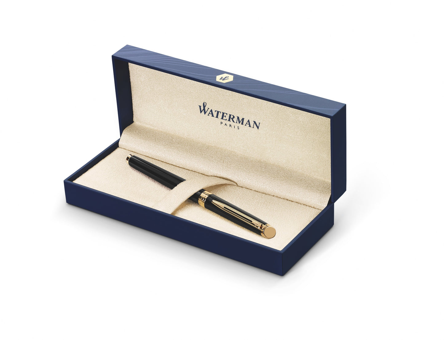 Waterman Hemisphere Rollerball - Black with Gold Trim