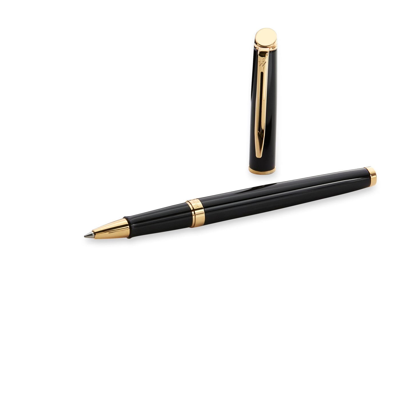 Waterman Hemisphere Rollerball - Black with Gold Trim