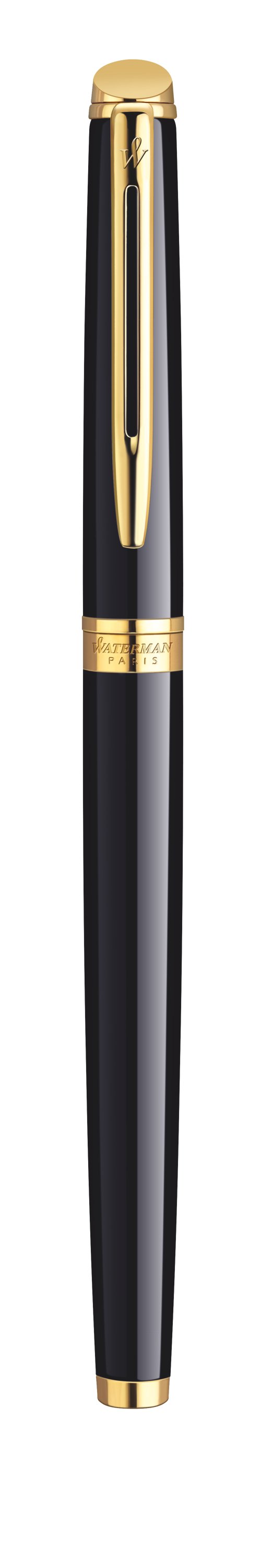 Waterman Hemisphere Rollerball - Black with Gold Trim