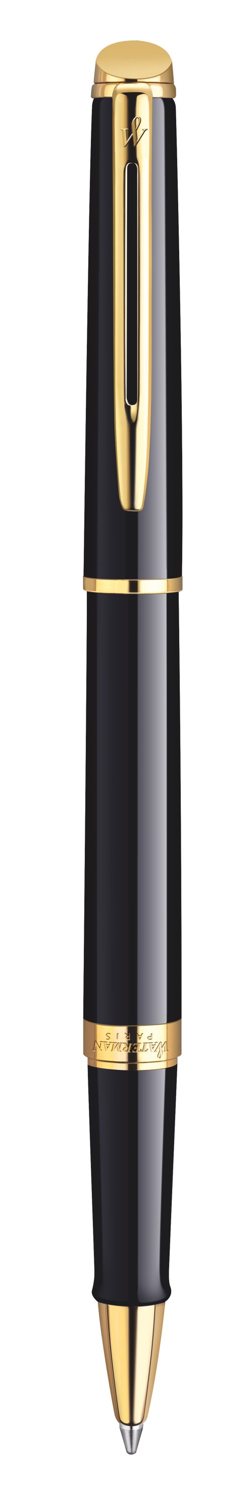 Waterman Hemisphere Rollerball - Black with Gold Trim