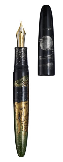 Sailor King of Pens Maki-e Fountain Pen - 'Elephant in the Moonlight' Zou to Gekkou (Limited Edition)