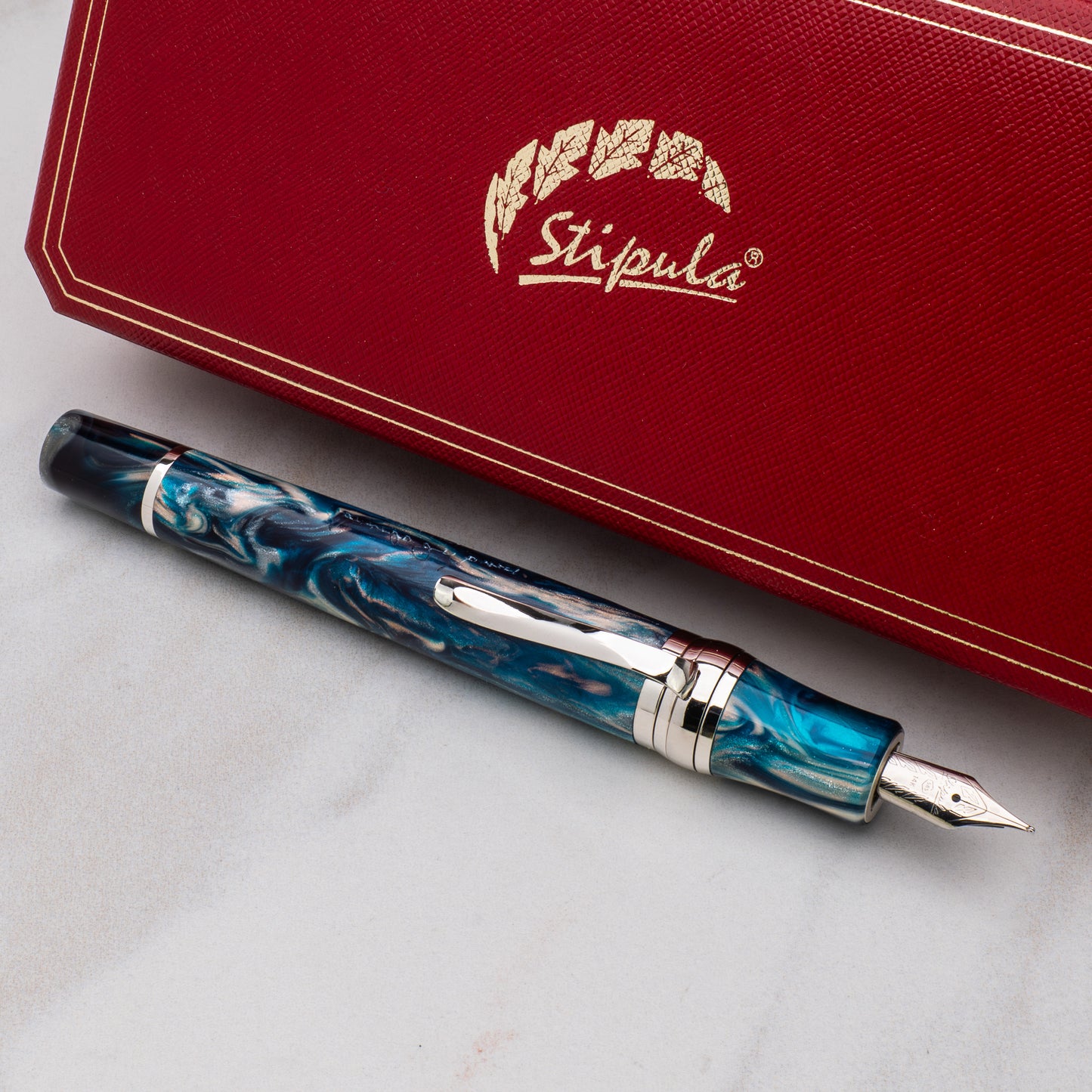 Stipula Da Vinci Brooks Capless Fountain Pen - Endless Dusk