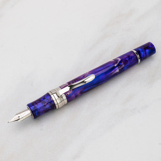 Stipula Da Vinci Brooks Capless Fountain Pen - Purple Explosion