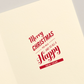 Crane Santa Claus Wink Holiday Greeting Cards